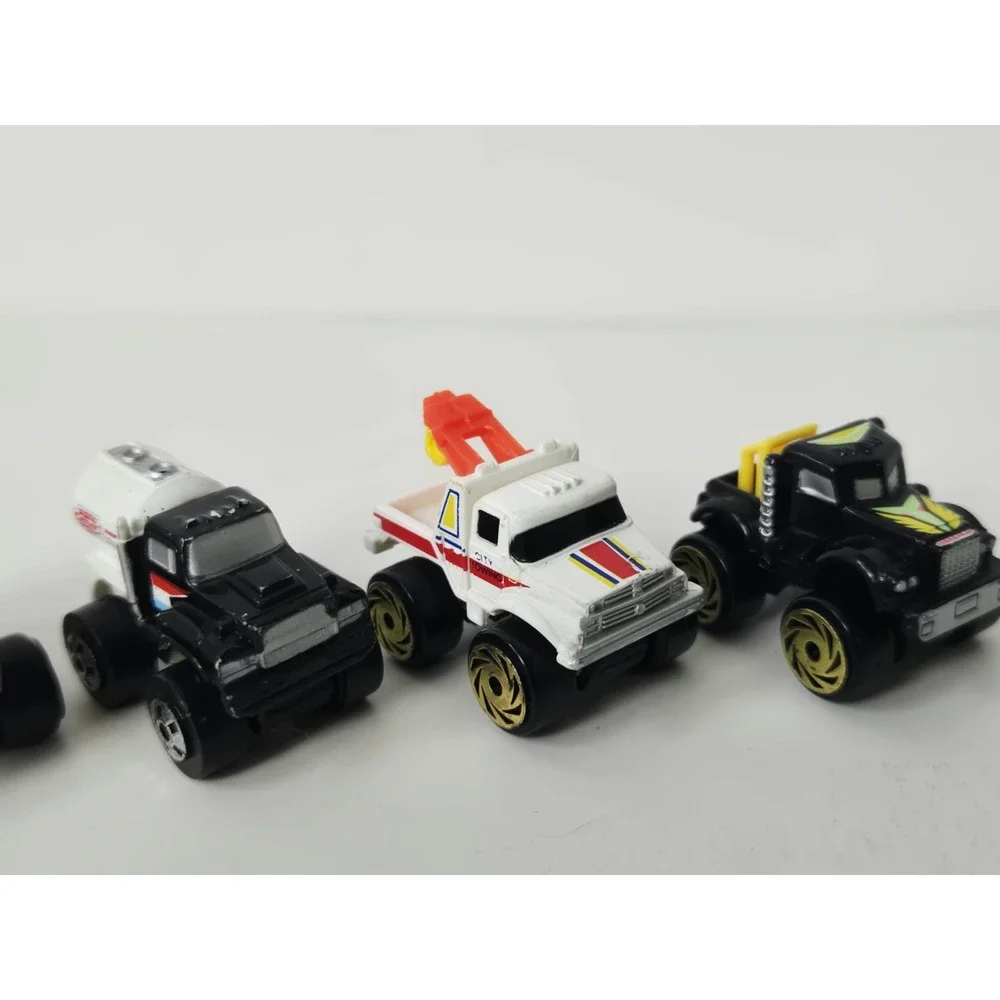 Vintage Galoob Micro Machines race car truck lot dump truck semi wrecker
